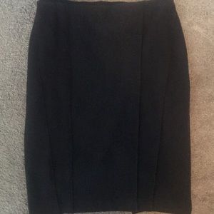 Express Charcoal Gray Pencil Skirt with Piping 12